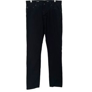AG Adriano Goldschmied Black The Everett Slim Straight Chino Pants Mens 33 x 36‎